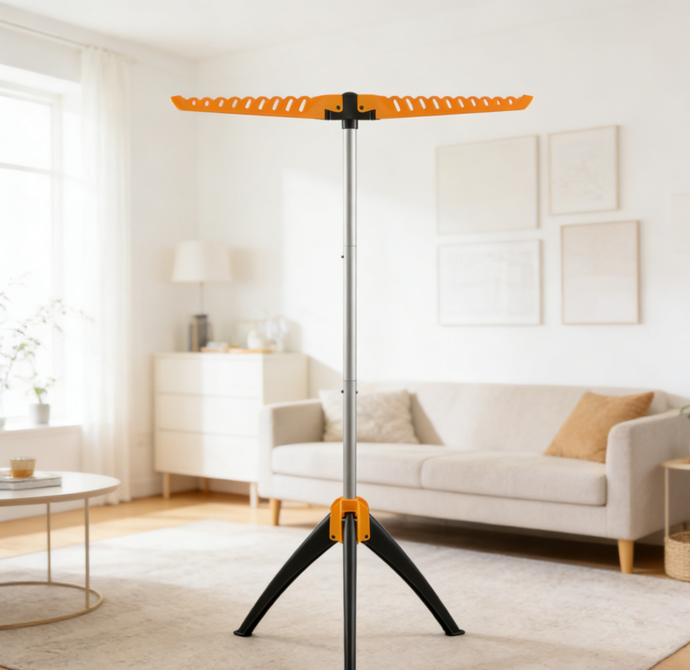 Foldable Portable Garment and Tripod Clothes Drying Rack (set of one) - Image 2