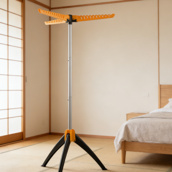Foldable Portable Garment and Tripod Clothes Drying Rack (set of one)