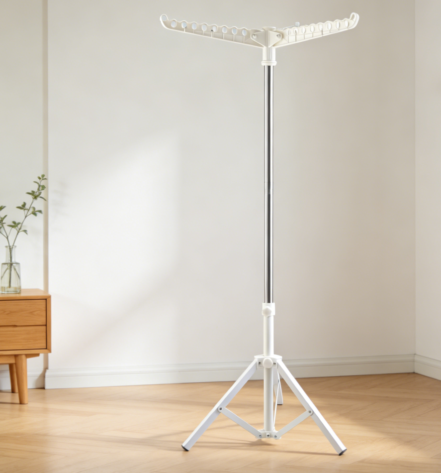 33 to 68-Inch Collapsible Stainless Steel Tripod Clothes Drying Rack (set of one)