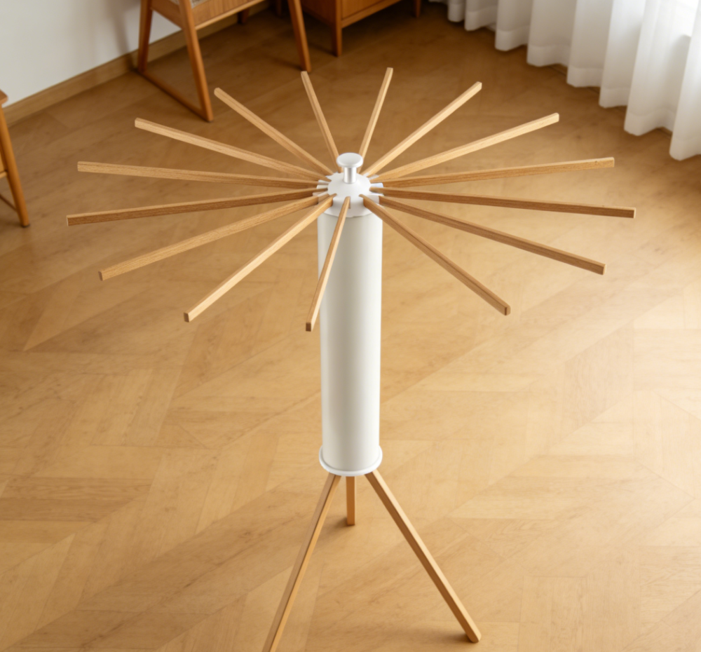 Portable Foldable Tripod Clothes Drying Rack for Household Use (set of three) - Image 2