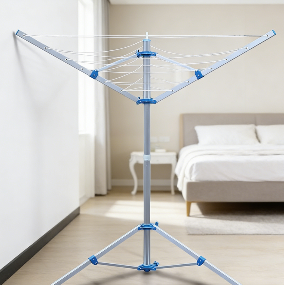 Adjustable Folding Umbrella Tripod Clothes Drying Rack (set of three) - Image 2