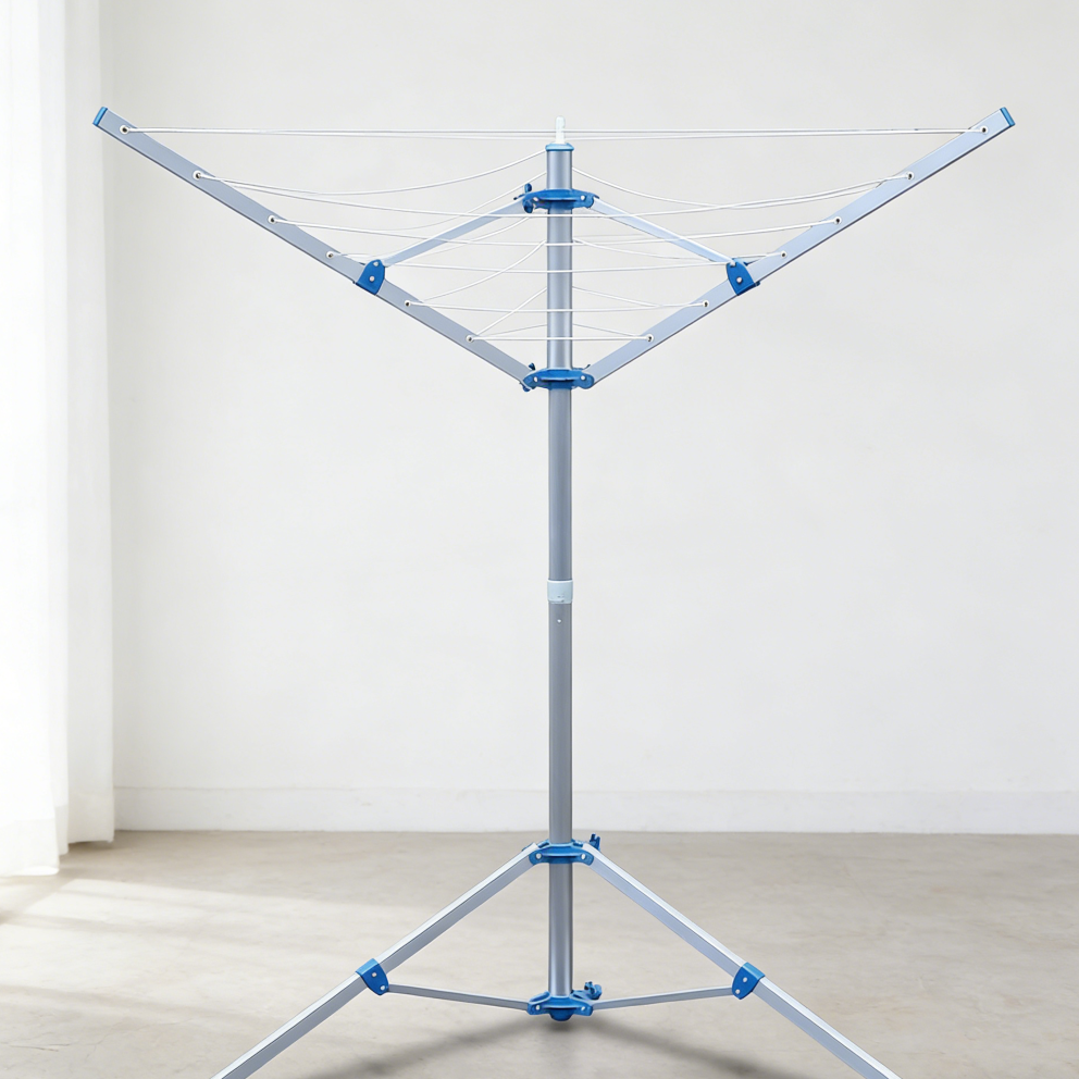 Adjustable Folding Umbrella Tripod Clothes Drying Rack (set of three)