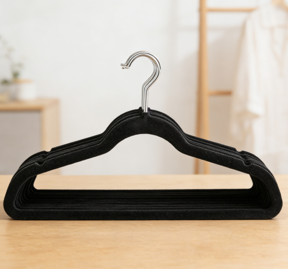Slim Velvet Non-Slip Clothes Hangers for Closet Organisation - Image 2