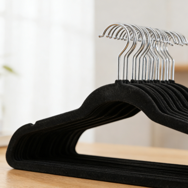 Slim Velvet Non-Slip Clothes Hangers for Closet Organisation