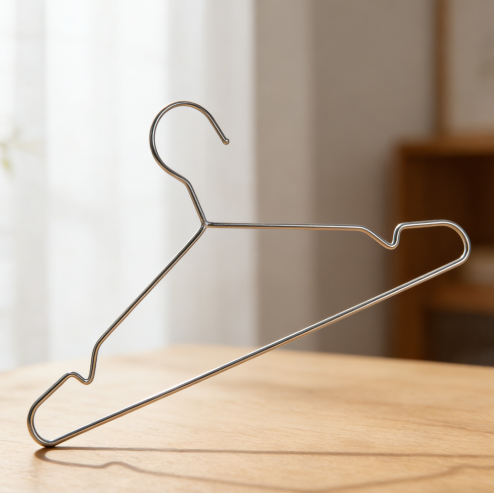 16.5-Inch Stainless Steel Metal Wire Clothes Hangers - Image 2