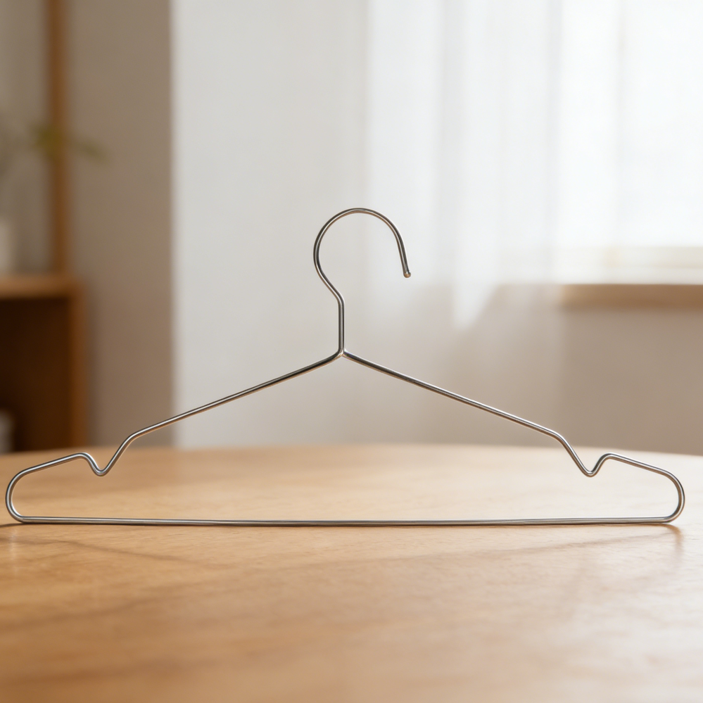 16.5-Inch Stainless Steel Metal Wire Clothes Hangers