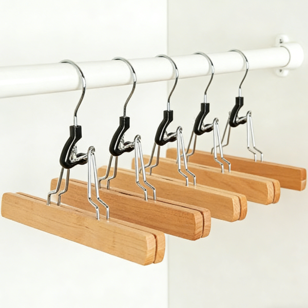 Sturdy Wooden Trouser and Clothes Hangers