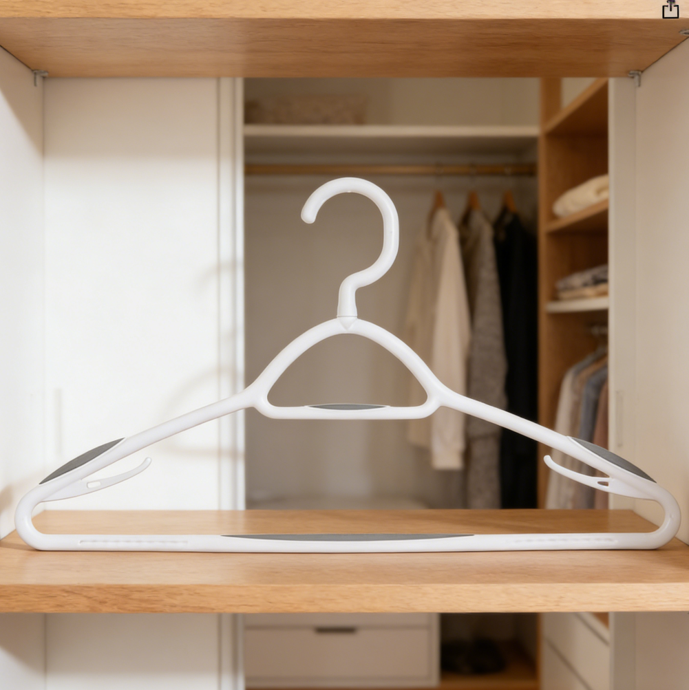 Deluxe Non-Slip Clothes Hangers with Swivel Neck