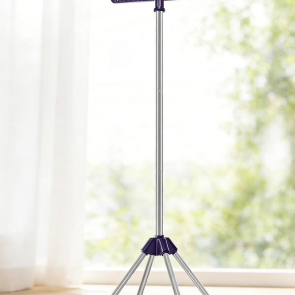 59-Inch Folding Tripod Clothes Drying Rack with Rotatable Arms (set of one)
